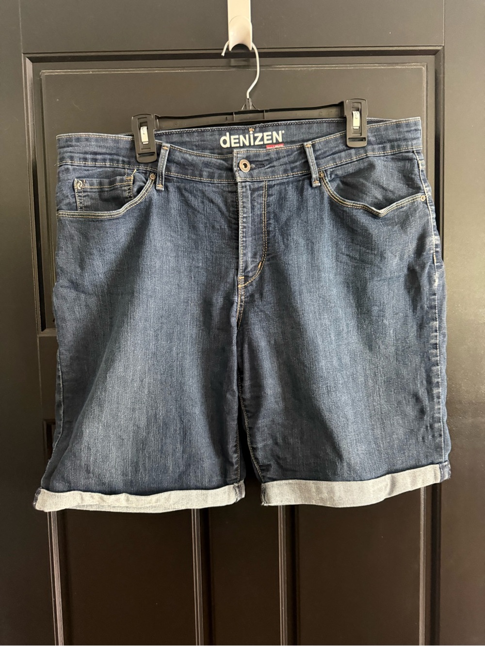 Denizen from Levi's Dark Blue Denim Jean Shorts